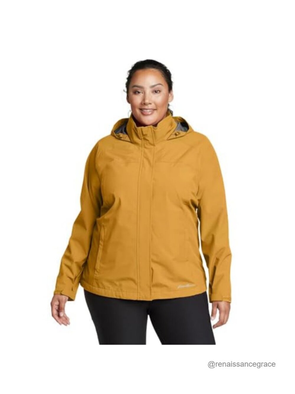Eddie Bauer Waterproof Packable Rain Jacket Hooded Recycled Polyester